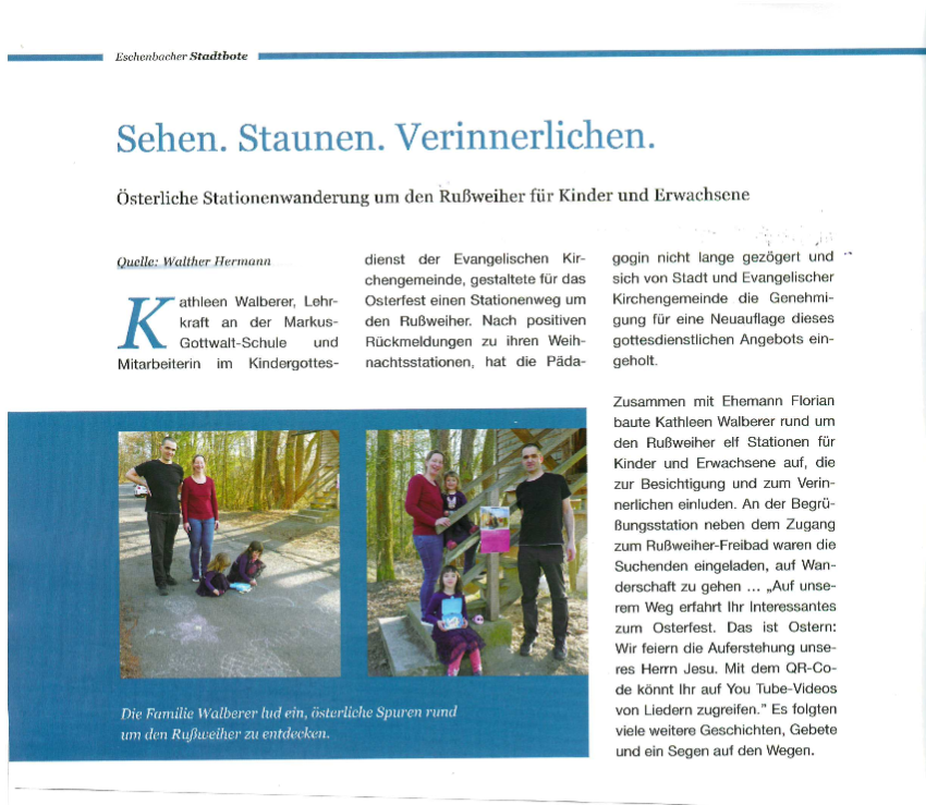 Read more about the article Sehen Staunen Verinnerlichen