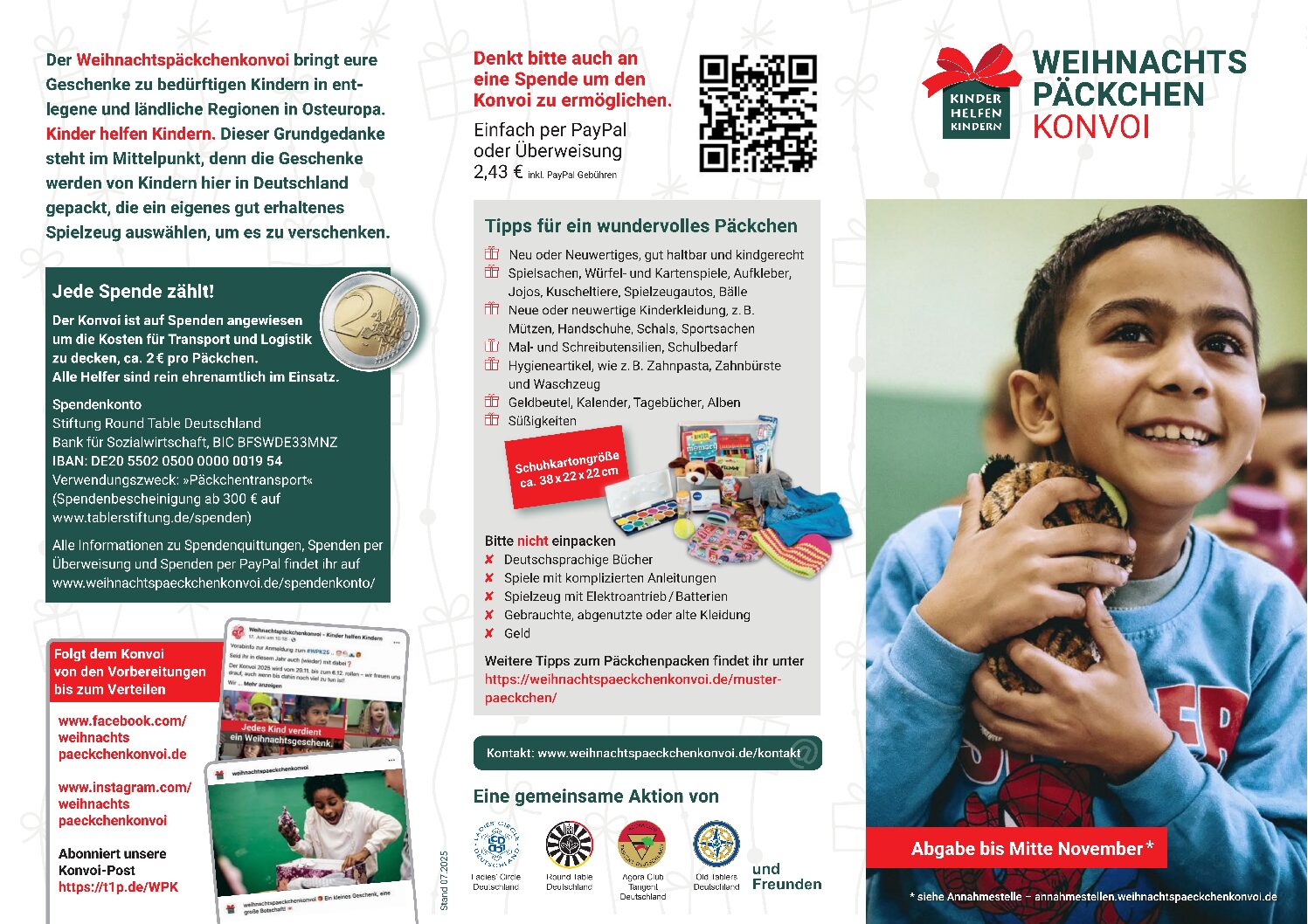Read more about the article Weihnachtspäckchen Aktion