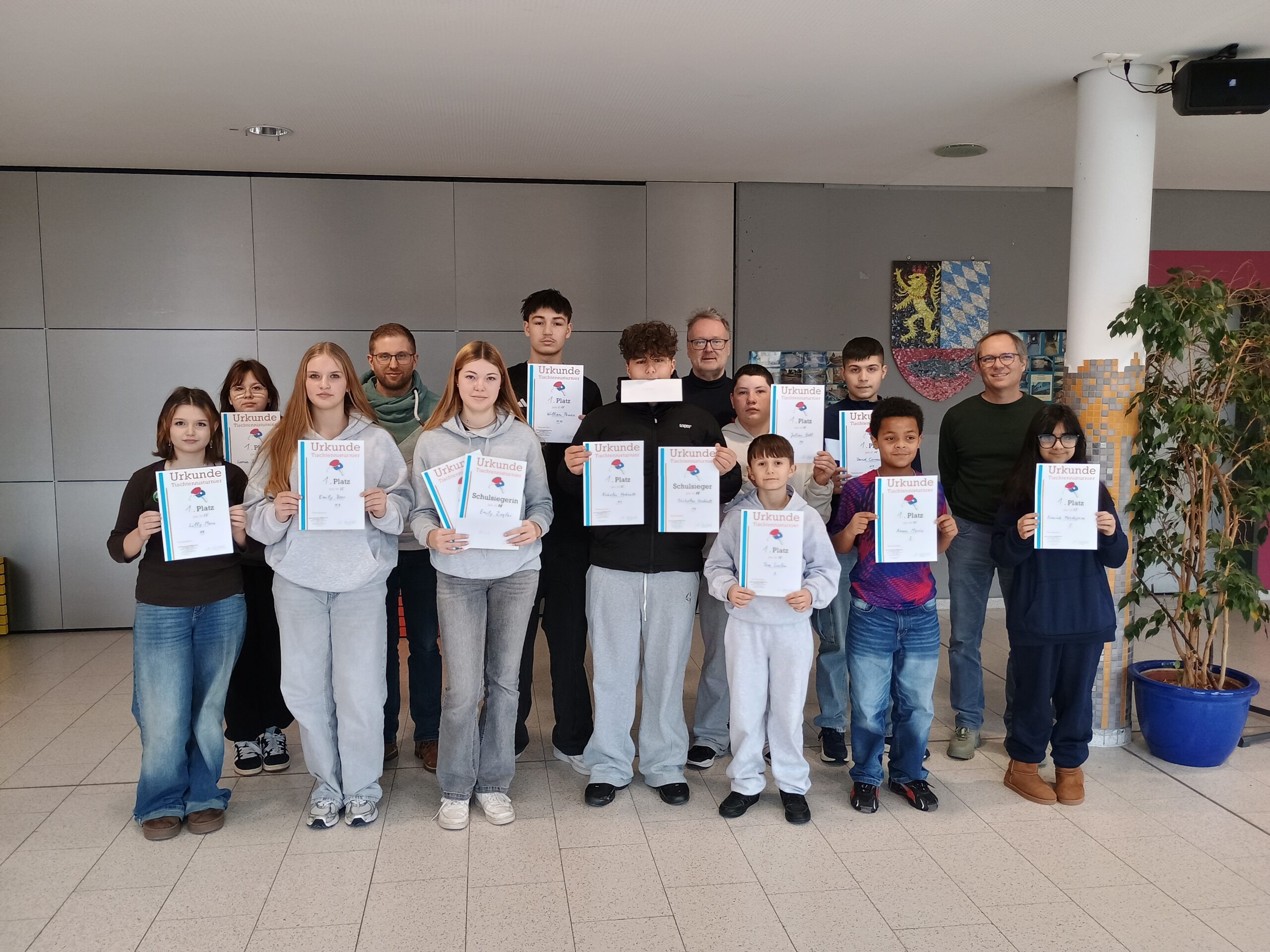 Read more about the article Siegerehrung des diesjährigen Tischtennisturniers der Markus-Gottwalt-Schule Eschenbach