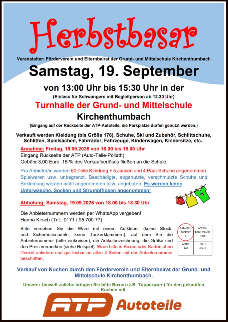 Mehr über den Artikel erfahren Herbstbasar